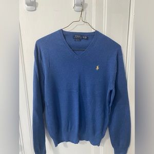 Polo by Ralph Lauren V-Neck Blue Sweater
